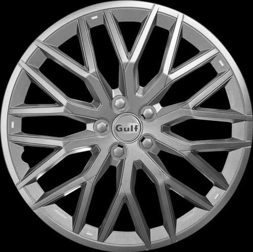 GULF E13GT40.G Enjoliveur GT40, Gris, Set de 4, 13