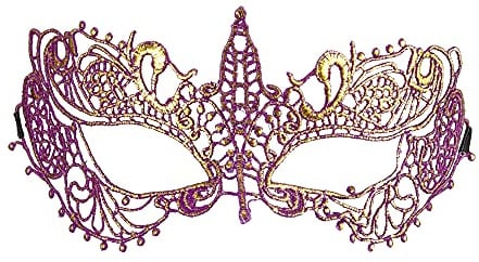 W WIDMANN MILANO Party Fashion - Augenmaske Spitze, Kostümzubehör, Accessoire, Venezianisch, Maskenball