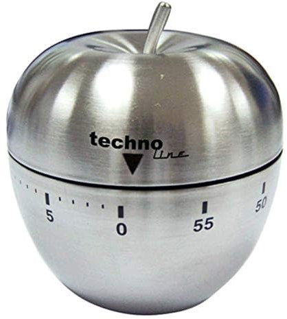 Technoline Temporizador, Metal, Plata, 6.3x6.3x7.1 cm
