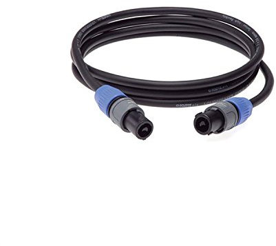 Klotz SC3-01BK Lautsprecherkabel mit Neutrik SpeakON Steckern, Buchse auf Buchse, 3'