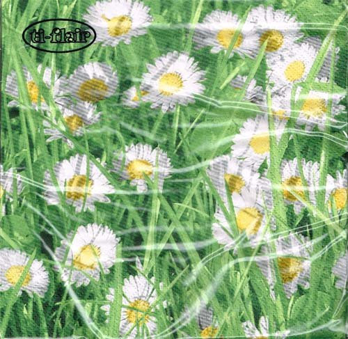 ti-flair - Servietten - Piccoli Margherite - Blumen / Mageriten / Gras