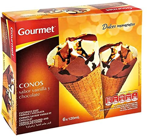 Marca Blanca - Gourmet Cono Vainilla y Chocolate, 720ml
