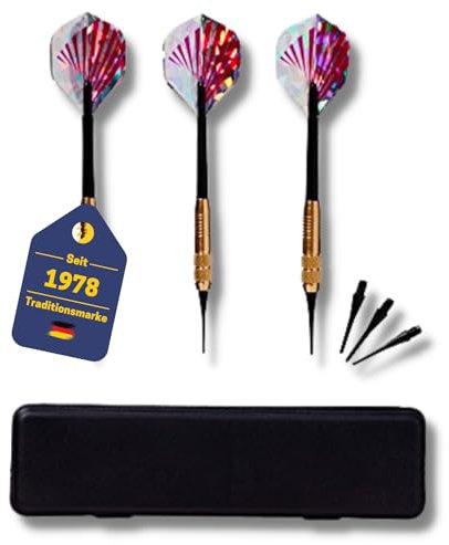 BEST SPORTING Safety Dartpfeile Knight, 3 Stück Softdart mit Messing-Hülse, Gewicht:14 g