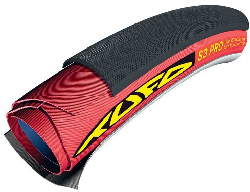 Tufo S3 Pro Schlauchreifen, rot/schwarz, 21mm 28