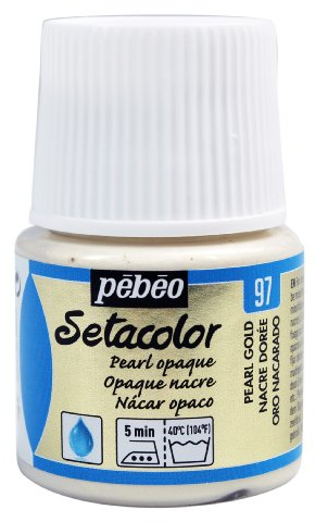 PEBEO Opaque Setacolor Fabric Paint, 45ml, Pearl Gold
