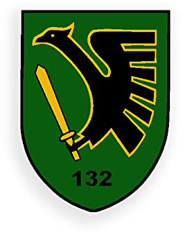 Aufkleber/Sticker PzGrenBtl 132 Panzergrenadierbataillon Militär BW 5x7cm A2594