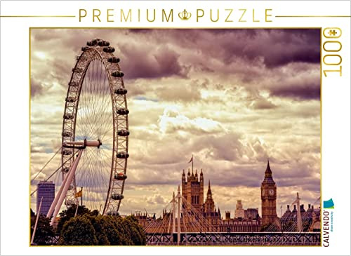 CALVENDO Puzzle London Eye & Big Ben | 1000 Teile Lege-Größe 64 x 48 cm Foto-Puzzle für glückliche Stunden