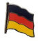 Flaggen-Pin/Anstecker Deutschland vergoldet
