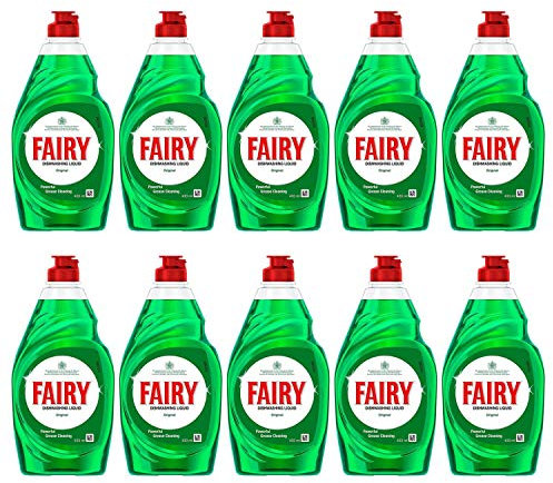 Fairy D'origine liquide de lavage 433ml (paquet de 10)