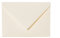 Paper24 25 Briefumschläge, Umschläge, Kuverts in B6 125 x 176 mm (12,5x17,6 cm), Grammatur: 120 g/m² - Zartcreme