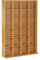 HOMCOM 480 CD/ 312 DVD Storage Unit, Media Storage Shelf, Wooden Display Unit with Adjustable Shelves, 89 x 130.5 cm, Beech Wood Finish