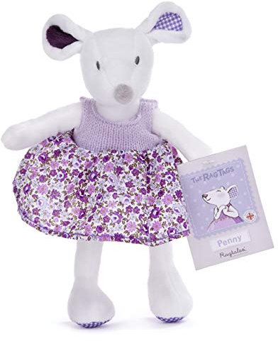 Ragtales RT707 Penny Mouse Ragtag 8' Soft Toy (23cm), White