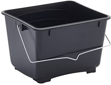 ProDec 2,5-Liter-Mini-Farbeimer aus Kunststoff, 100% recycelter Kunststoff, mit Metalltragegriff für alle Arten von Farbe und Kleister, geeignet für 100-mm-Mini-Farbrollen