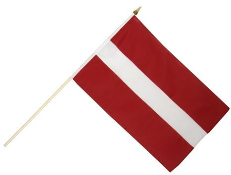 Flaggenfritze Stockflagge Lettland - 30 x 45 cm