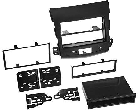Radioblende für Citroen C-Crosser (V), 2-DIN mit Fach, schwarz, Bj. 07/2007 - 03/2013
