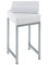 Decor Walther 0502804 DW 64 Badhocker Chrom, Sitz weiß