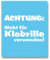 Brillenputztuch Putztuch Displayputztuch Achtung nicht für Klobrillen verwenden! 17,5 x 11cm