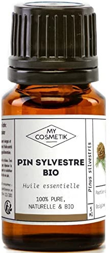 MY COSMETIK - Ätherisches Waldkieferöl - Aus biologischem Anbau - HEBBD/HECT chemotypisiert - 100% rein und natürlich - ECOCERT-zertifiziert - 5 ml