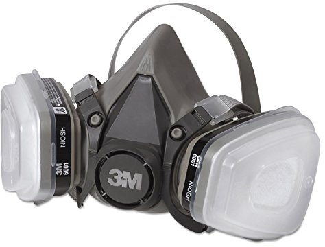 3M 6111PA1A Half Facepiece Paint Spray/Pesticide Respirator, Small