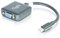 C2G 20CM Mini DisplayPort mannlichen to VGA weibliche Full HD Adapter Schwarz, HD Mini DP to VGA Compatible with Apple MacBook, Mac Mini, Mac Pro, Microsoft Surface Pro, Dell XPS and More