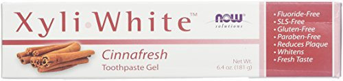 Now Foods XyliWhiteCinnafresh Toothpaste Gel - 6.4 oz. 4 Pack by Now Foods