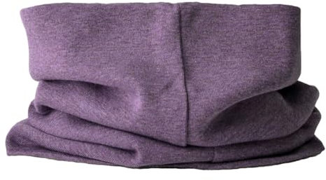 CHARM Bio Baumwolle Stirnband Halstuch - Loop Schal Schlauchtuch Maskenschal Lila
