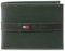 Tommy Hilfiger Herren Leather Bifold Wallet with Center Strap Geldbörsen, Dunkelgrün, Einheitsgröße