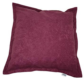 Zierkissen Sofakissen mit Füllung 50 x 50 cm (Violett, 50 cm x 50 cm)
