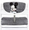 hauck Disney Sitzkissen Kompatibel mit Alpha+, Beta+ und Arketa Holzhochstuhl Highchair Pad Deluxe, Einfache Befestigung mit Klettverschluss, Maschinenwaschbar (Mickey Grey)