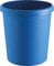 helit H6105834 - Papierkorb „the german“, 18 Liter, blau, mit umlaufendem Griffrand, aus Kunststoff, 1 Stück