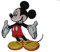 alles-meine.de GmbH XXL - Mickey Maus 15,4 cm * 19,7 cm - Aufnäher Applikation/Bügelbild Patch Mouse - Playhouse - Mäuse - Micky