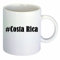Kaffeetasse #Costa Rica Hashtag Raute Keramik Höhe 9,5cm ? 8cm in Weiß