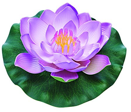 Pontec PondoLily - schwimmende Seerose in violett / Teich-Dekoration aus Kunststoff