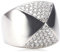 caï women Damen-Ring 925 Sterlingsilber rhodiniert Zirkonia weiß Gr. 57 (18.1) C1224R/90/03/57
