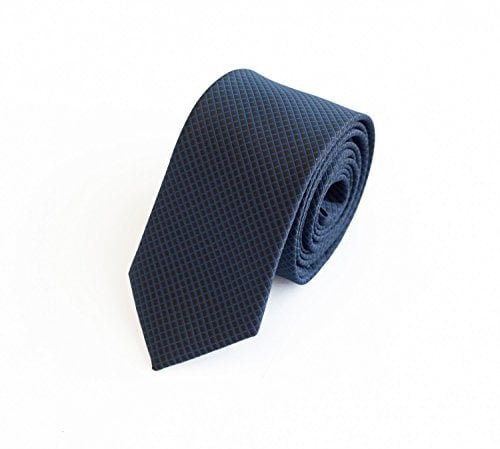 Fabio Farini - Moderne Herren Krawatte kariert in 6cm Breite - Schlipse mit Karomuster für jeden Anlass Mehrfarbig Navyblau Schwarz