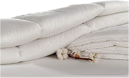 Lancashire Bedding 15 Tog Duvet Cotton with Pure Cotton Casing Hollowfibre Filling Ideal for All Year Round Super King 220 x 260 cm Bedroom Home Decor Accesories