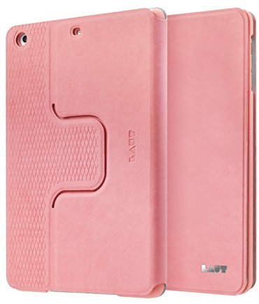 LAUT R-Evolve, 360° rotierbare Folio-Hülle für iPad Air 2, schlankes Design, integrierte On-/Off-Funktion (für iPad Mini 4, Pink)