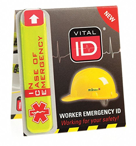 EMERGENCY ID STANDARD (ICE) (EACH) | Waterproof card, Star of Life symbol, Fits hard hats harnesses vests, Withstands extreme temperatures