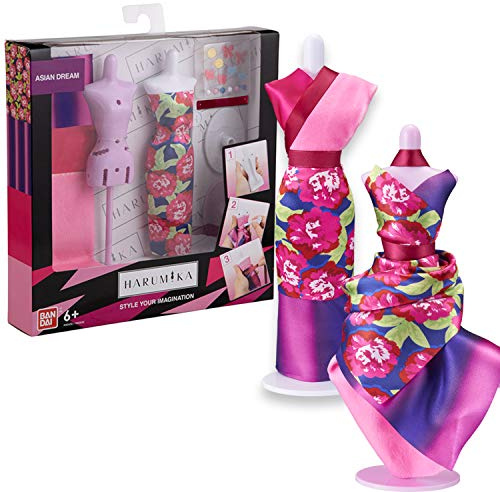 Bandai Harumika 40434 Deluxe Designer Set - Asian Dream Theme - Craft Set - Create Your Own Fashion Without Needle and Thread