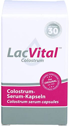 LacVital Colostrum Kapseln 60 Stück Biestmilch Kuh-Colostrum Pulver Made in Germany