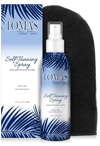Fake Bake Toma's Total Tan Liquid Spray | Instant Sunless Tanner | 6 oz