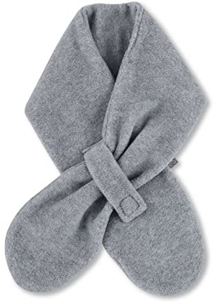 Sterntaler Unisex Baby Schal aus Microfleece Schal, silber melange, 70