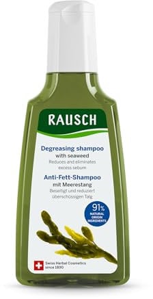 Rausch Meerestang Fett-Stopp Shampoo (sofort lockeres, frisches Haar mit natürlichem Volumen, ohne Silikone und Parabene - Vegan), 1er Pack (1 x 200 ml)