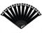 TIGER MCA86-BK Reusable Hook and Loop Cable Ties - Black - Pack of 10