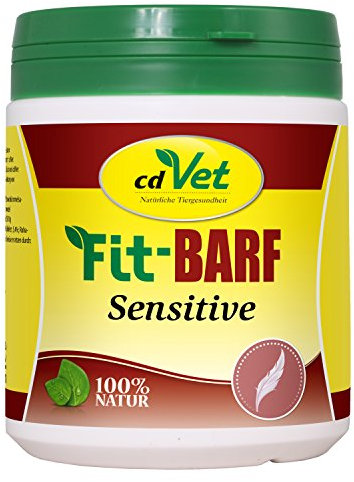 cdVet Naturprodukte Fit-BARF Sensitive 350 g - Hund&Katze - getreidefrei - ausgeglichene Ernährung bei Rohfütterung - Bauchspeicheldrüsen-, Nieren-, Leber-, Reduktionsdiäten - Vitamine - BARFEN -