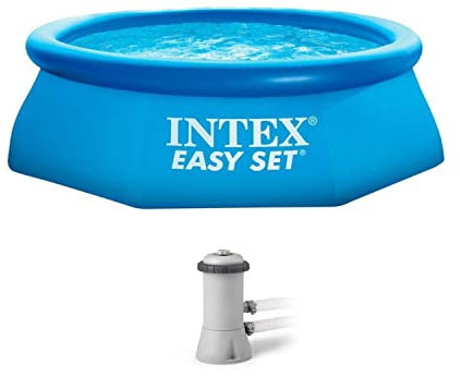 Intex 8' x 30 Easy Set Gonfiabile Fuori Terra Piscina con 530 GPH Filtro Pompa
