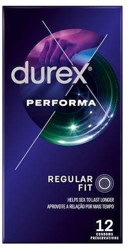 Durex Extended Pleasure Kondome, mit Performa Silikon Gleitmittel, 3er Pack (3 x 12 Stück) Kondome, insgesamt 36 Kondome