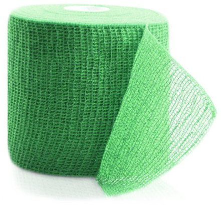 Horn Medical Horn-Haft krepp color - Kohäsive Fixierbinde, weich, rutschfest, hautverträglich, selbsthaftend, Grün (10 cm x 20 m)