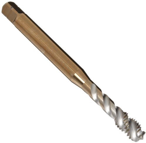 Dachfenster ex006g gepudert Metall Stahl Spiral Flute Einfädeln Tippen, Gold-oxid Finish, rund mit, quadratisches Ende Schaft, modifizierten Fertigschneider Fase, M8-1.25, 1