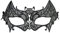 W WIDMANN MILANO Party Fashion 04741 - Augenmaske Fledermaus aus Spitze, Maskenball, Mottoparty, Karneval